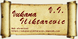 Vukana Iliktarević vizit kartica
